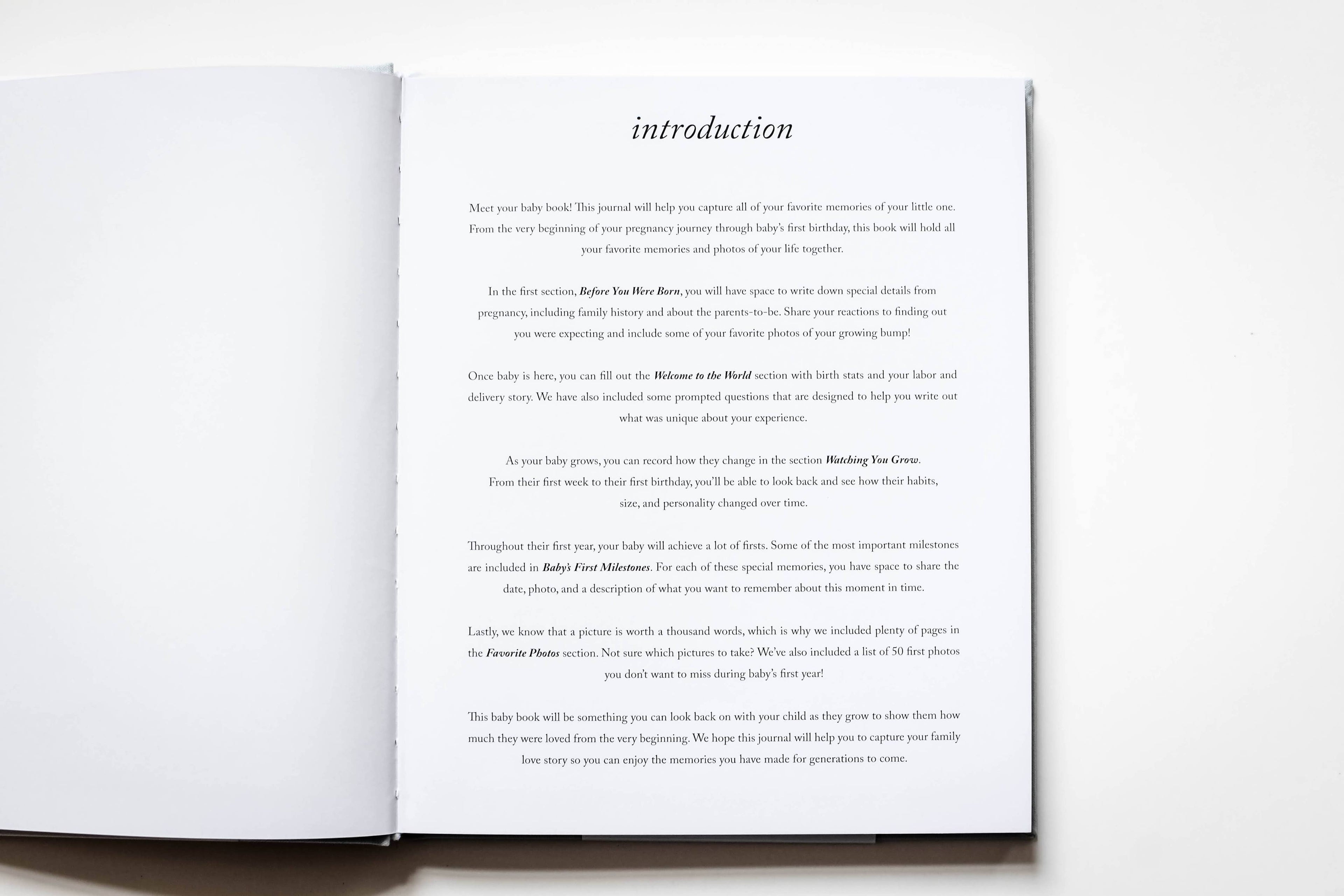 Baby's First Year Memory Book & Photo Album | Mother's Day