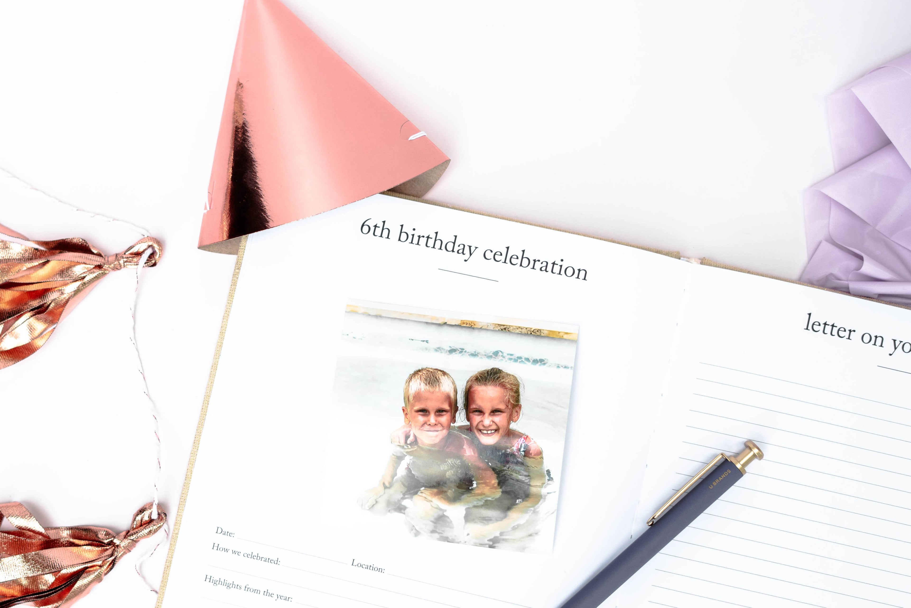 Birthday Memory Book | Birthday Guest Book | Christmas Gift