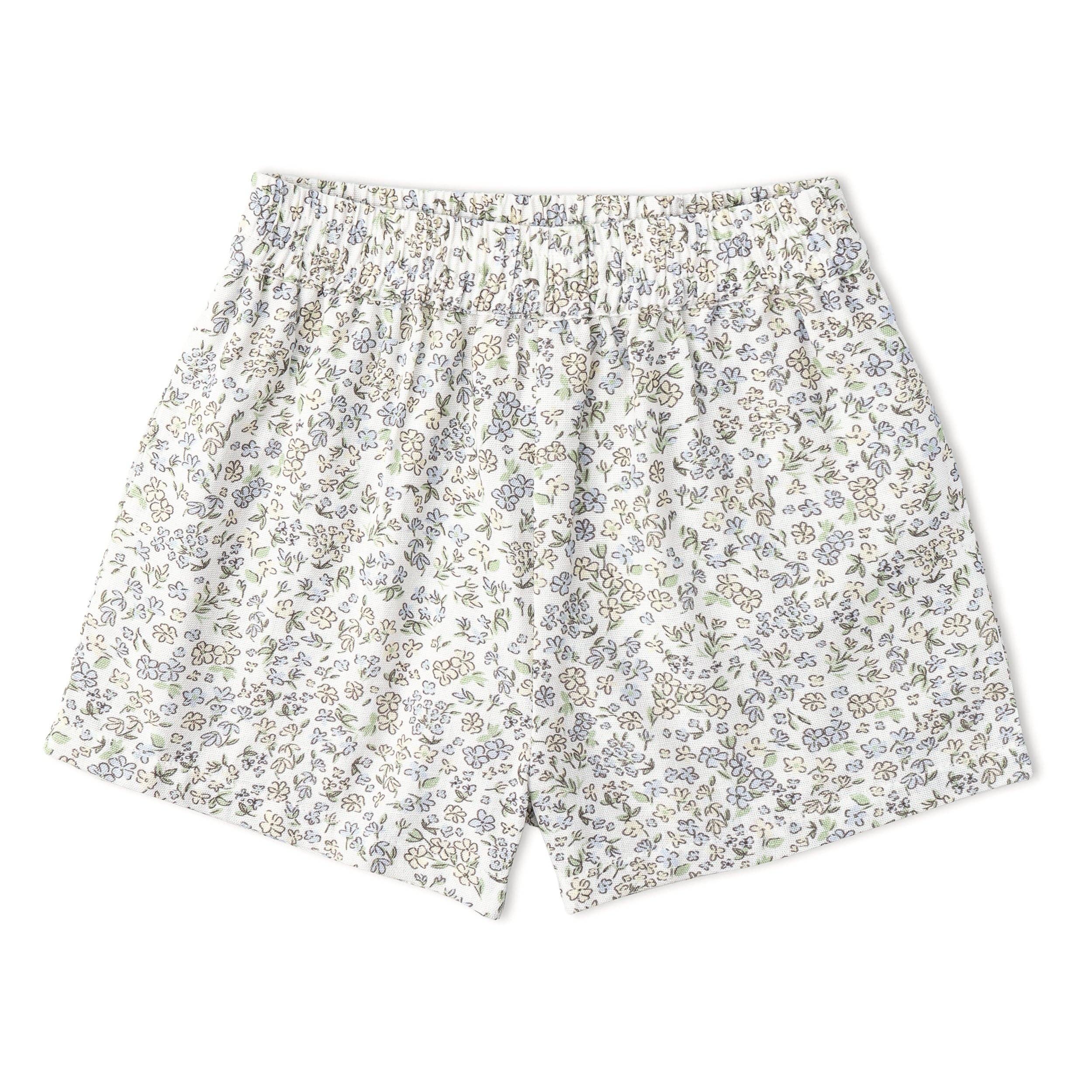 Organic Tie Up Top & Shorts Set - Tulle Floral