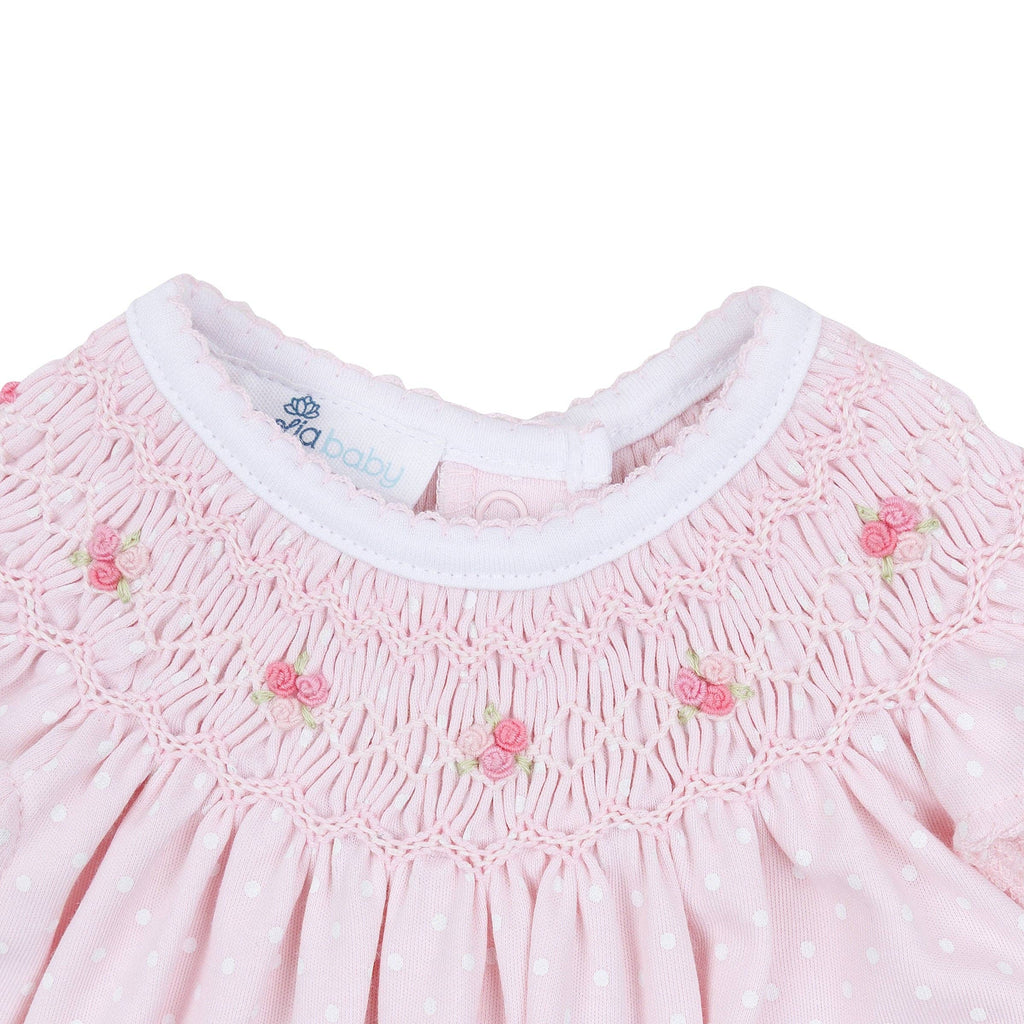 Mia's Classics Bishop Short Sleeve Bubble - Pink