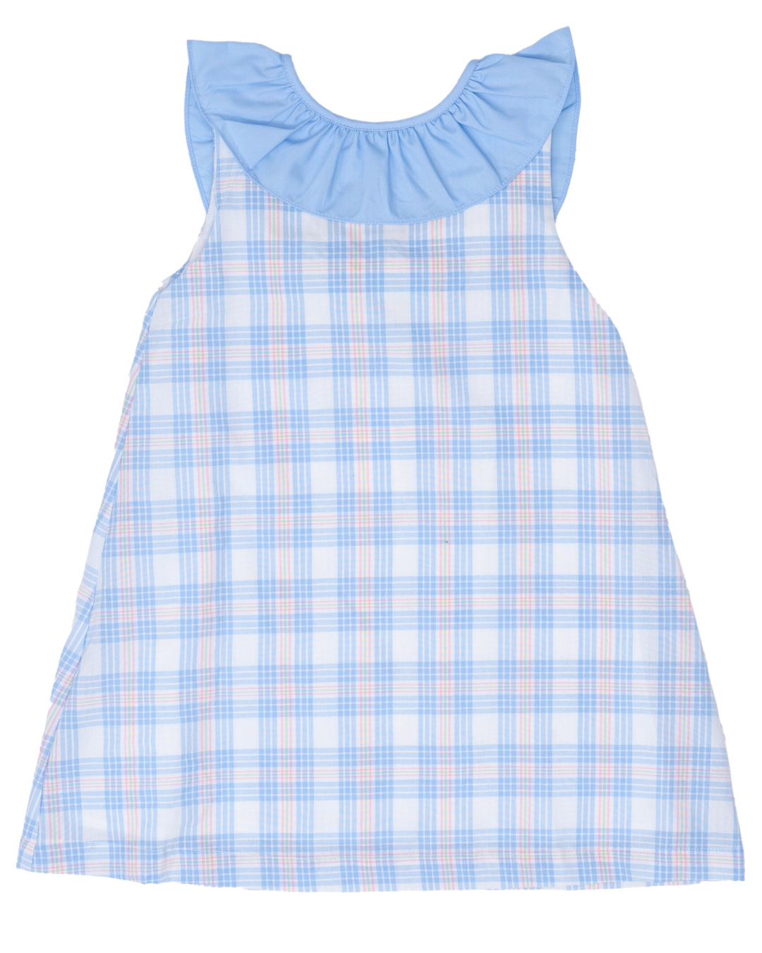 Ally Kole Pink & Blue Plaid Dress